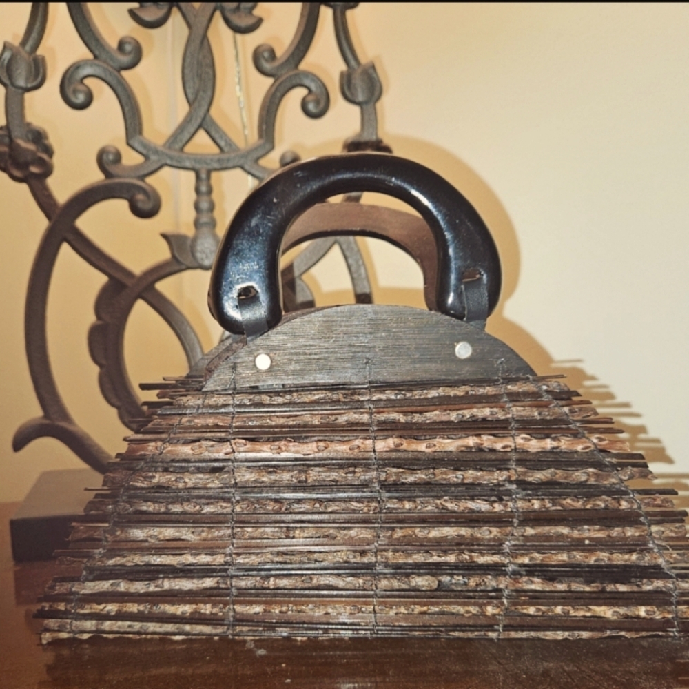 Wooden Hand MadeVintage Clutch/Purse